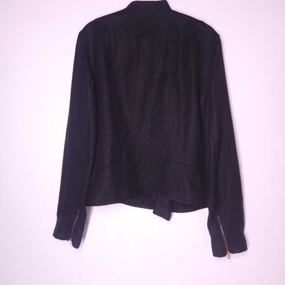 Lauren Ralph Lauren Linen blend Moto Jacket - Picture 5 of 9